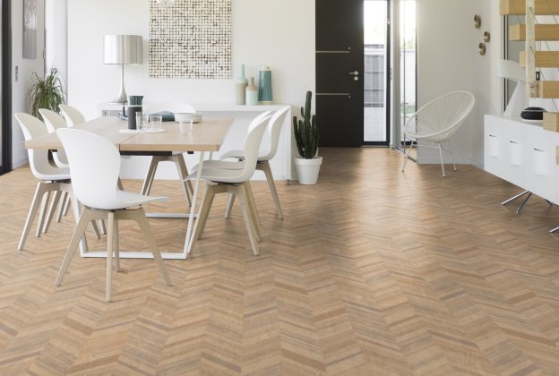 Akustiline PVC Gerflor Taralay Impression Comfort (19dB) 0722 Herringbone Blond pruun kalasaba_2