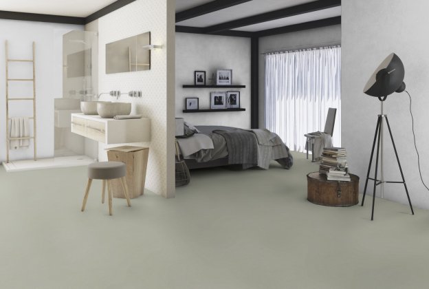 Linoleum Gerflor Acoustic Plus Lino Art Urban 0552 Silver Grey hall_2