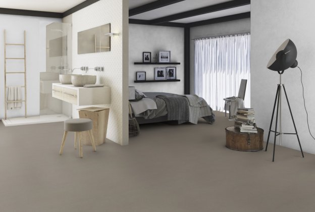 Linoleum Gerflor Acoustic Plus 0554 Concrete Grey tumehall_2