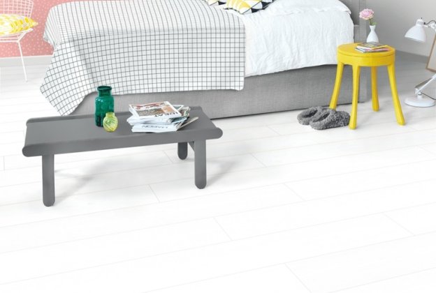 Laminaatparkett Impressive 8mm, White planks IM1859 valge_3