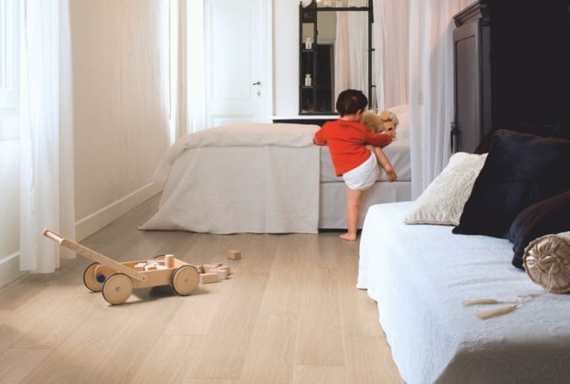 Laminaatparkett Impressive 8mm, White varnished oak IM3105 valge_3