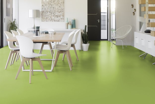 Linoleum Gerflor Acoustic Plus Colorette 0132 Lime Green roheline_2