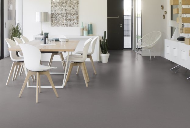 Linoleum Gerflor Colorette 0059 Stone Grey hall_2