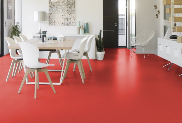 Linoleum Gerflor Colorette 0118 Power Red punane_2