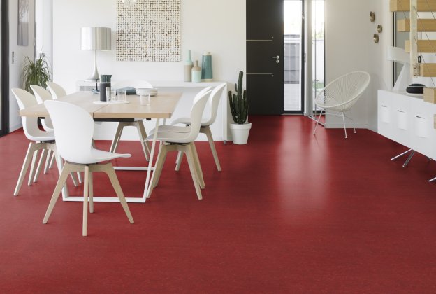 Linoleum Gerflor Marmorette 0018 Lobster Red punane_2