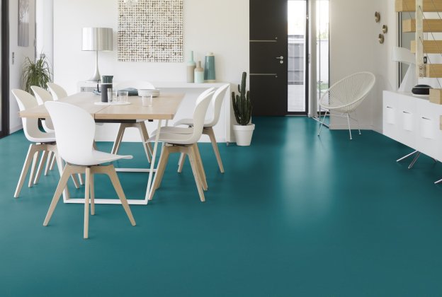 Linoleum Gerflor Lino Art 0023 Blue Turquoise sinine_2