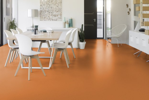 Linoleum Gerflor Lino Art 0075 Apricot oranž_2