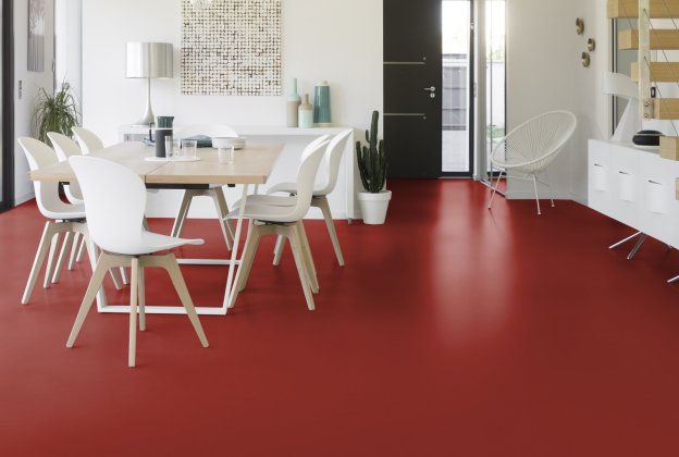 Linoleum Gerflor Lino Art 0076 Salsa punane_2