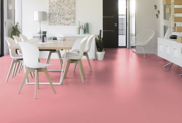 Linoleum Gerflor Lino Art 0094 Bubble Gum roosa_2