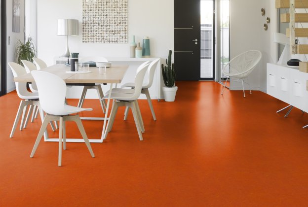 Linoleum Gerflor Marmorette 0117 Mandarin Orange oranž_2