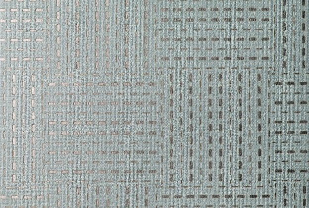 Tekstiiltapeet Vescom Linen Meshlin 2621.83 sinine/roheline_1