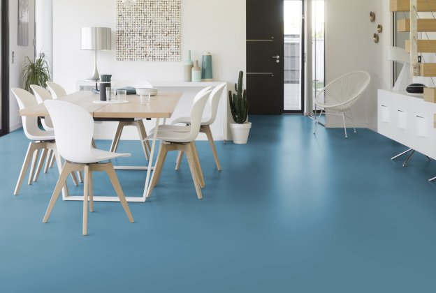 Linoleum Gerflor Uni Walton 0095 Spring Blue sinine_2