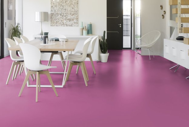 Linoleum Gerflor Acoustic Plus Colorette 0110 Cadillac Pink roosa_2