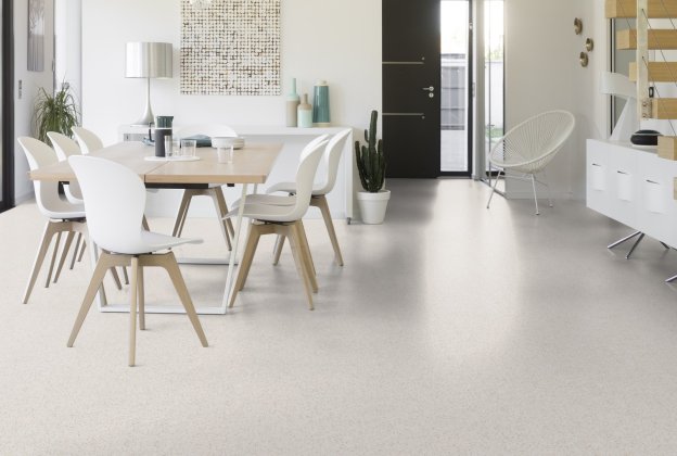 Elektrit hajutav PVC Gerflor Mipolam EL7 4101 Quartz valge_2