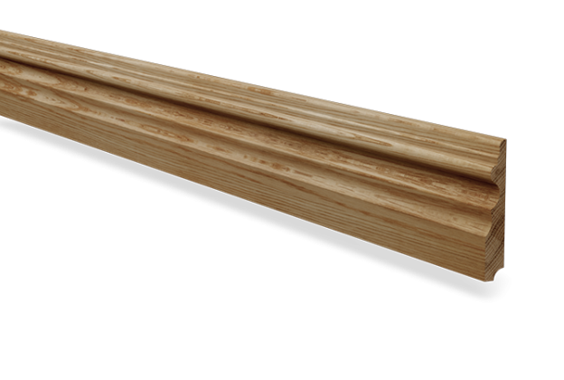 Põrandaliist nr 29 - 18 x 110 mm tamm, mänd, valge  _1