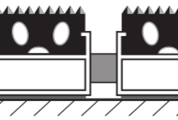 Süvistatav porirest Gapa Topwell 22mm Wide, vaip - kumm- kumm - vaip_2