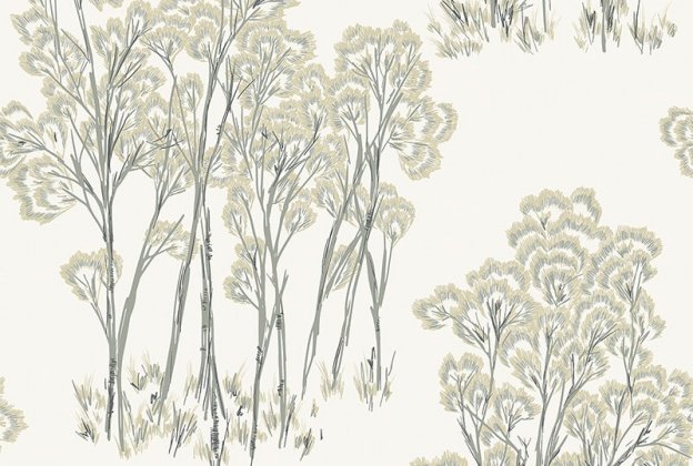 Käsitöötapeet Paper & Ink, Natural Silhouettes, ns50706 beeź / valge  _1