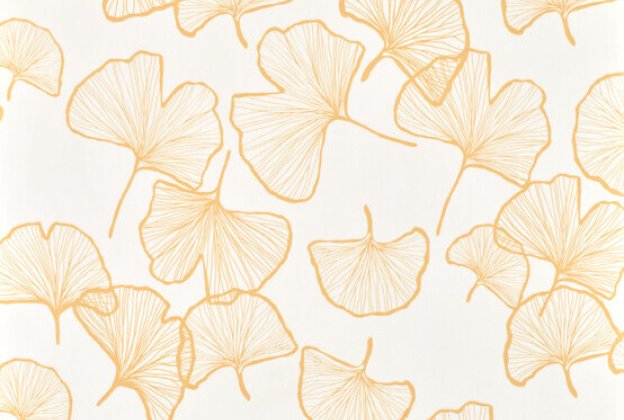 Veekindel PVC- põhine seinakate Shower System "Mural Calypso" 7013 Ginko Snow Gold valge/ oranź_1