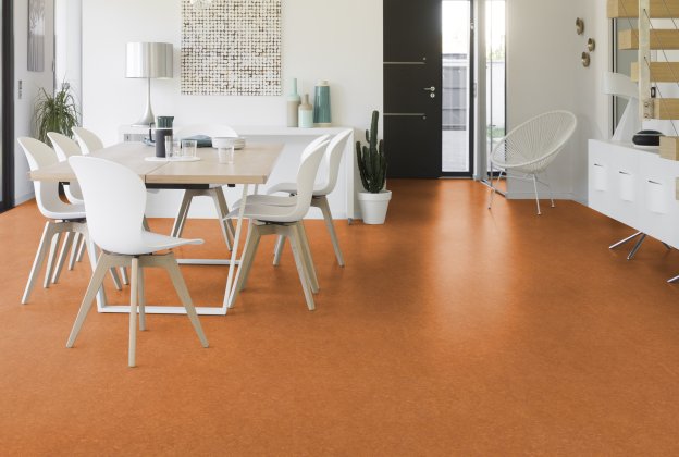 Linoleum Gerflor DLW Marmorette Acoustic Plus 0073 SPICY ORANGE oranź_2