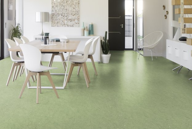 Linoleum Gerflor DLW Marmorette Acoustic Plus 0130 ANTIQUE GREEN roheline_2