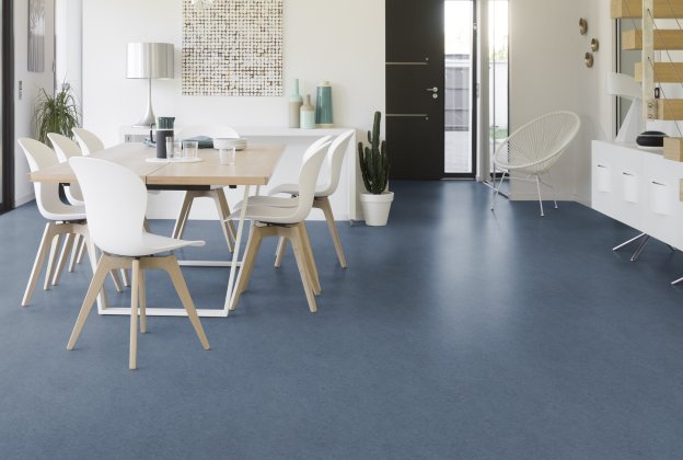 Linoleum Gerflor DLW Marmorette 3.2MM 0022 AUTUMN BLUE sinine_2