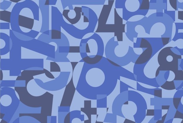 Akustiline PVC Gerflor Taralay Impression Acoustic 1102 Happy Number Blue muster_1