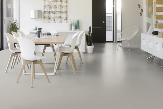 Linoleum Gerflor DLW Colorette 0052 Oxid Grey hall_2