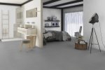 Linoleum Gerflor Lino Art 0563 Zinc Grey hall_2