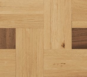 Mosaic parquet Oak and walnut Toscana 4 Natur 8mm