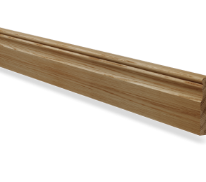 Piirdeliist 18- 18 x 95 mm, tamm, mänd, valge   