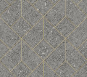 Käsitöötapeet Tiffany Designs, Reveries, rv406 hall/hõbe, kuldne triip  