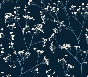 Käsitöötapeet Paper & Ink, Natural Silhouettes, ns50312 sinine / valge