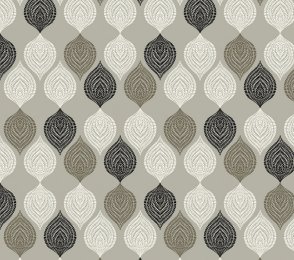 Käsitöötapeet Paper & Ink, Natural Silhouettes, ns50608 roheline / valge/ hall/ must