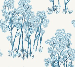Käsitöötapeet Paper & Ink, Natural Silhouettes, ns50702 sinine / valge