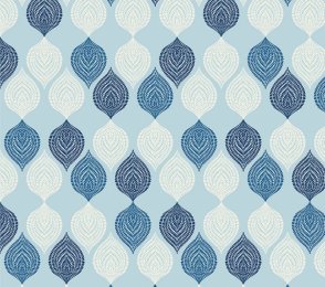 Käsitöötapeet Paper & Ink, Natural Silhouettes, ns50612 sinine / valge