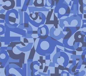 Akustiline PVC Gerflor Taralay Impression Acoustic 1102 Happy Number Blue muster